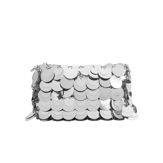 Gillie Silver Sequin Clutch