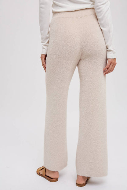 Fuzzy Knit Lounge Pants - Oatmeal