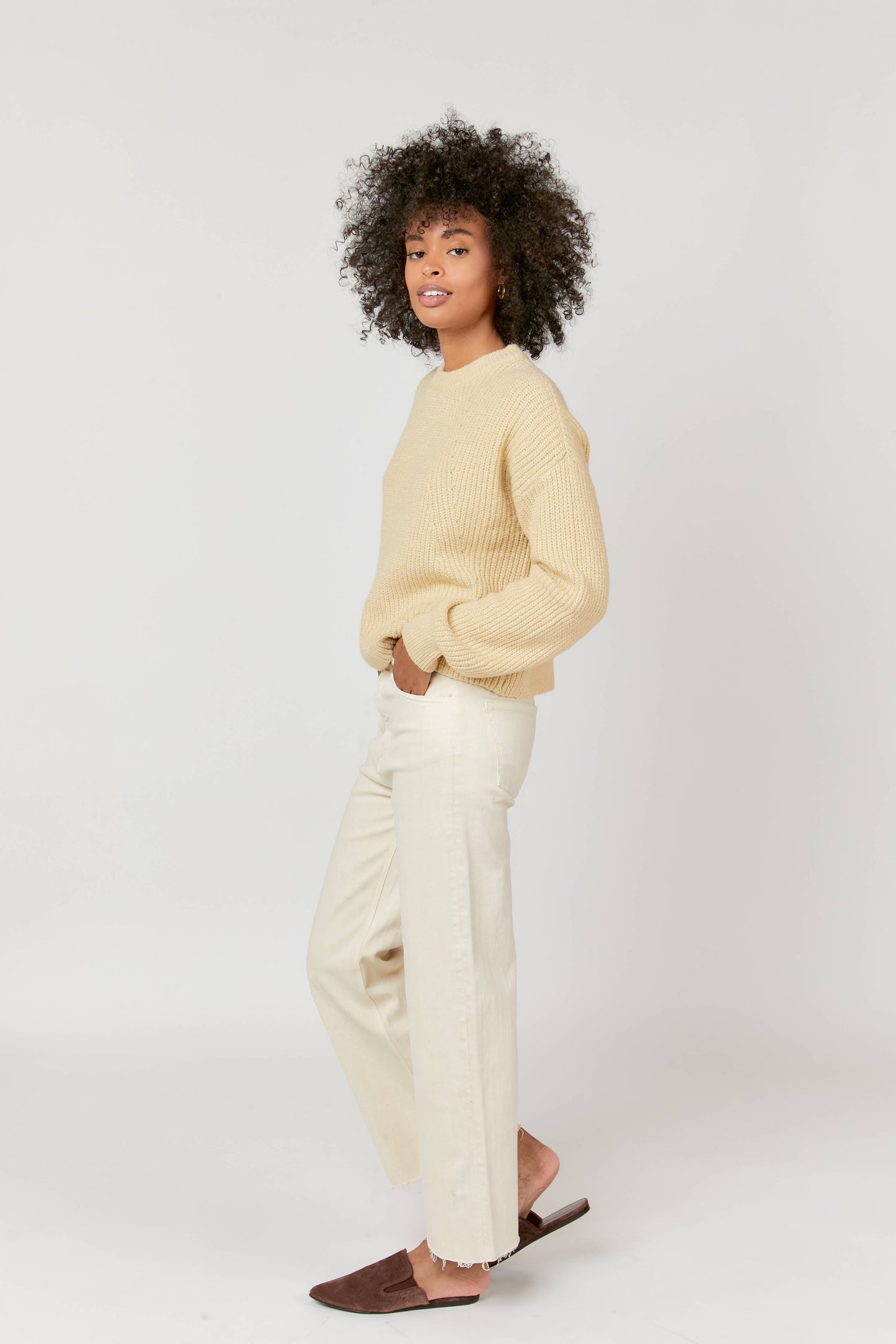 Aberdeen High Rise Ecru Jean