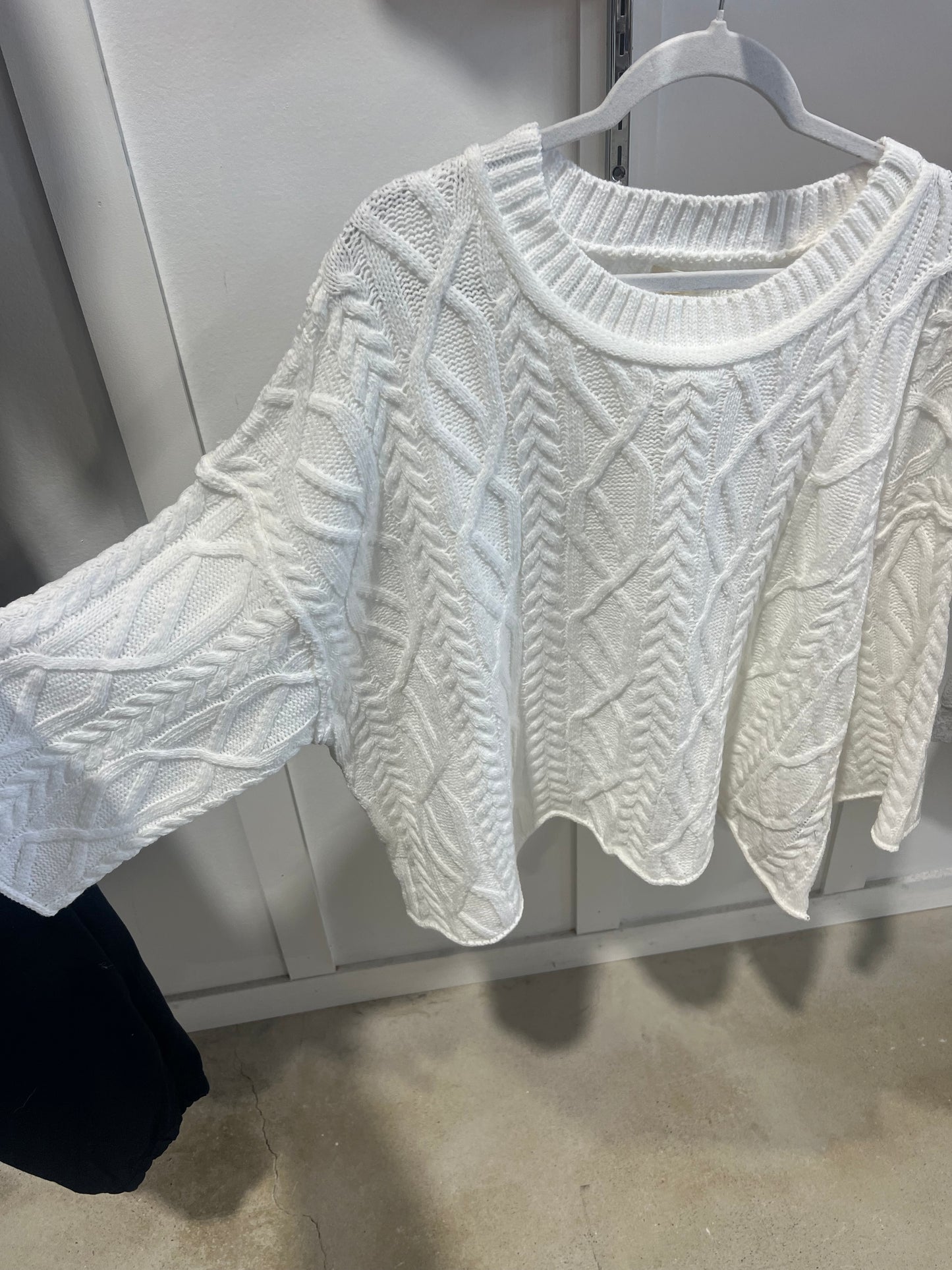 Off White Cable Knit
