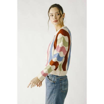 Multi Color Block Sweater