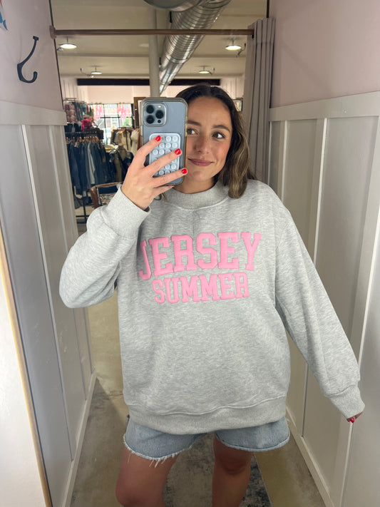 Jersey Summer Mockneck Grey