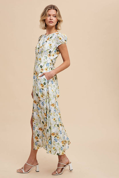 Floral Multi Open Back Dress