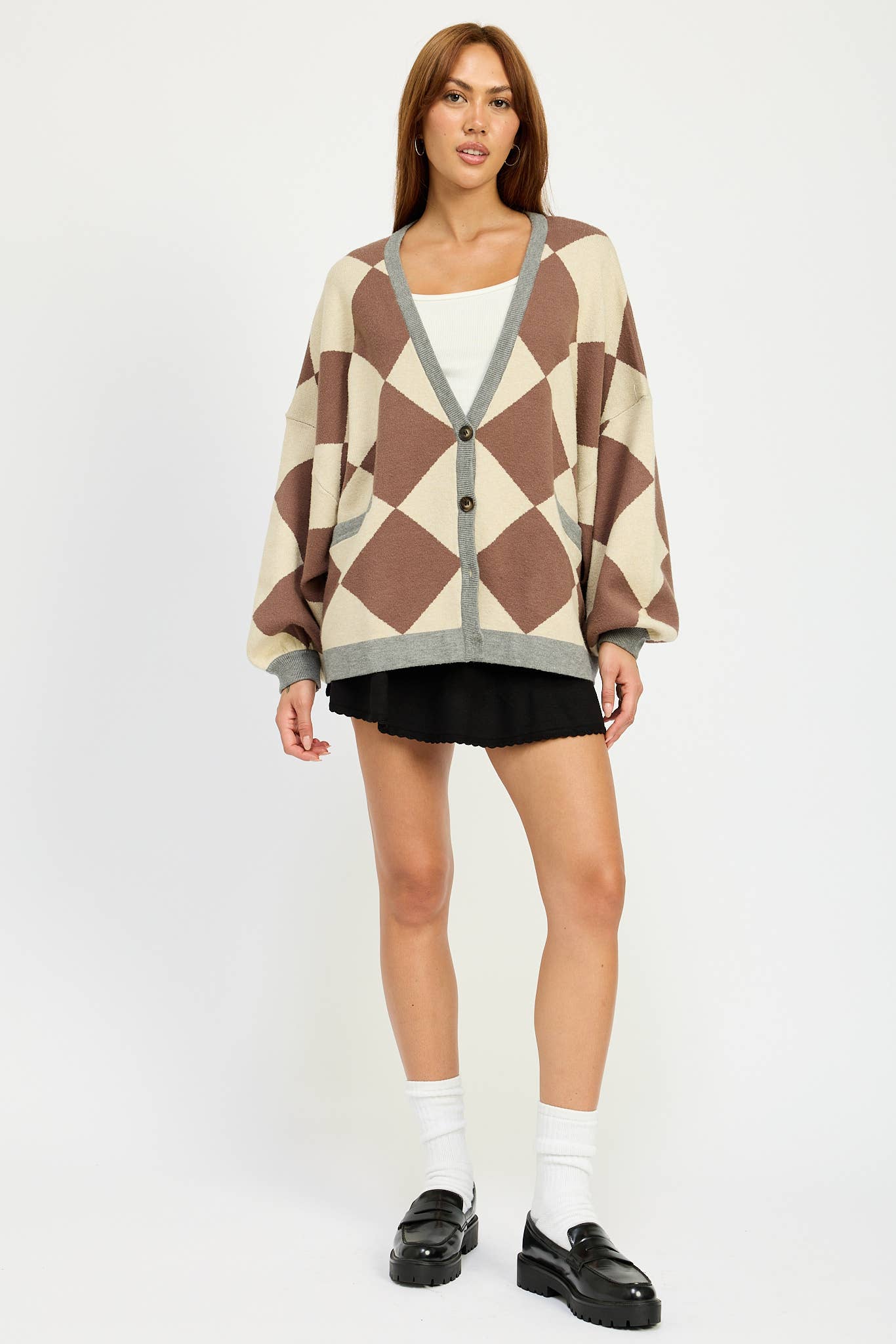 Mocha Oversized Cardigan