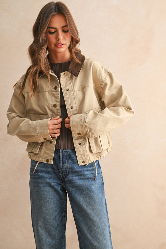 Collared Utility Barn Jacket