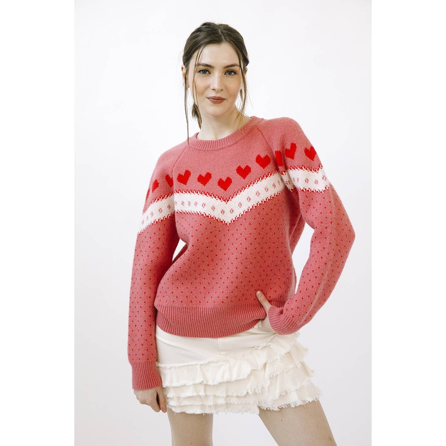 Heart Polka Dot Sweater