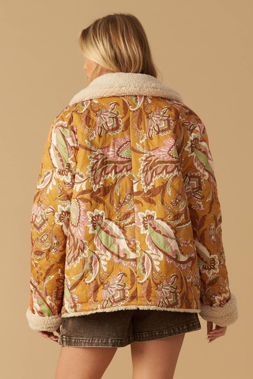 Printed Quilt Jacket