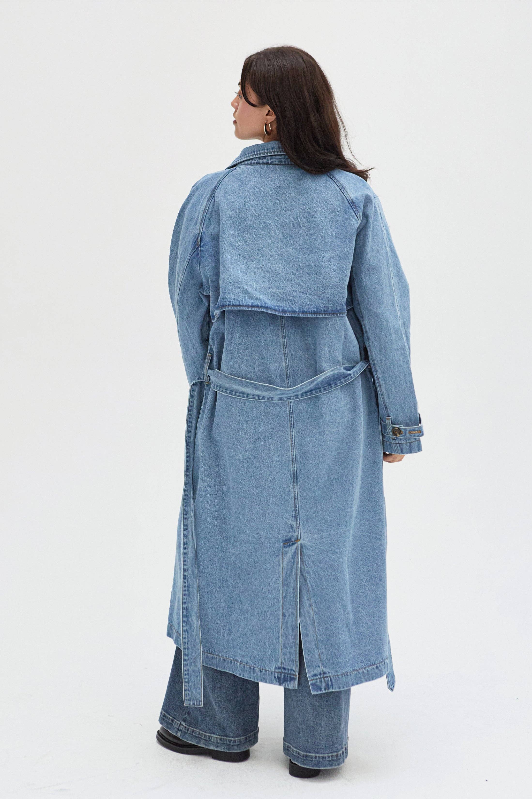 Ryland Denim Trench Coat – Allie May Boutique