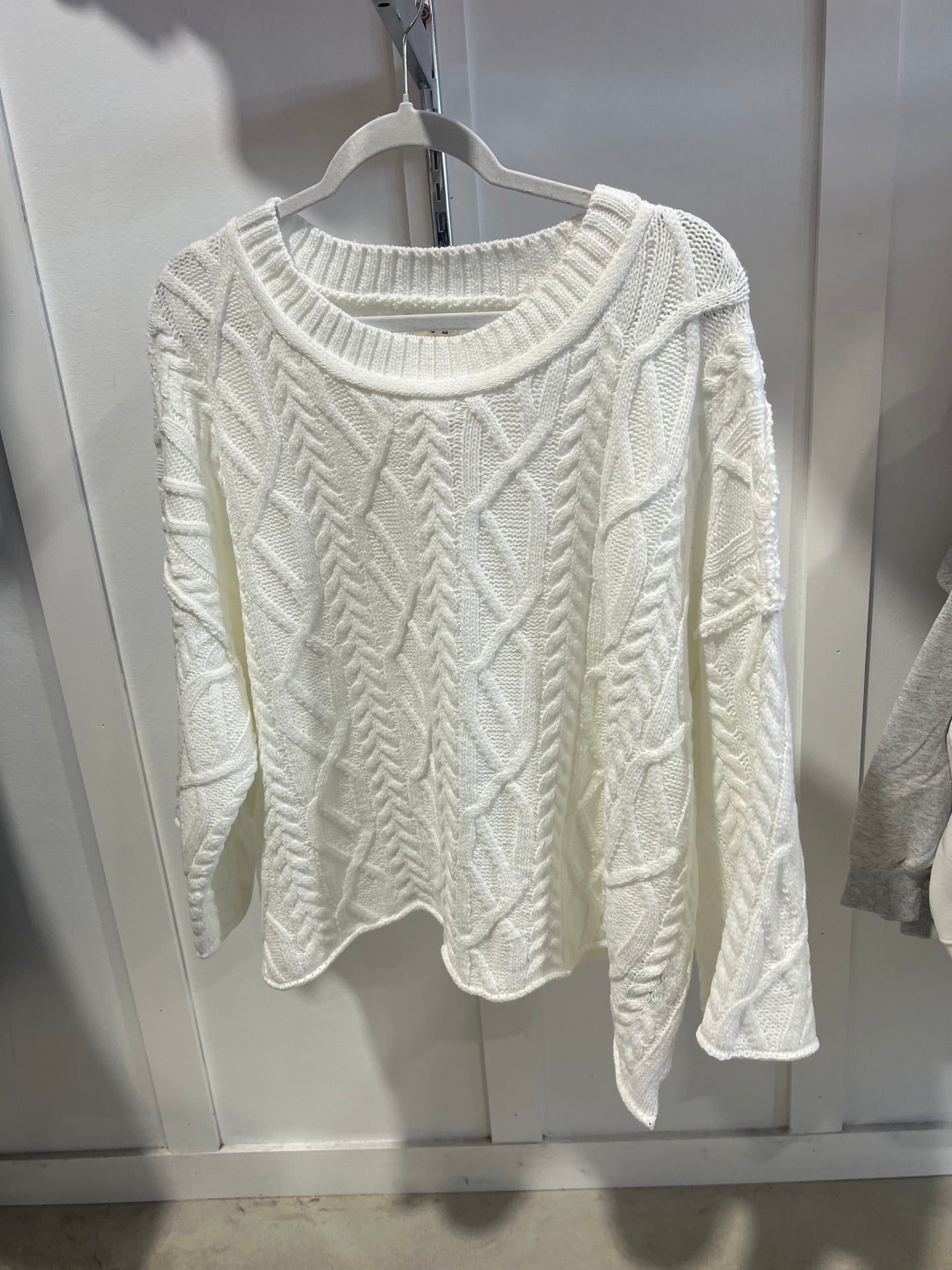 Off White Cable Knit