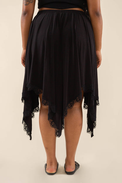 Aubrey Handkerchief Skirt - Black