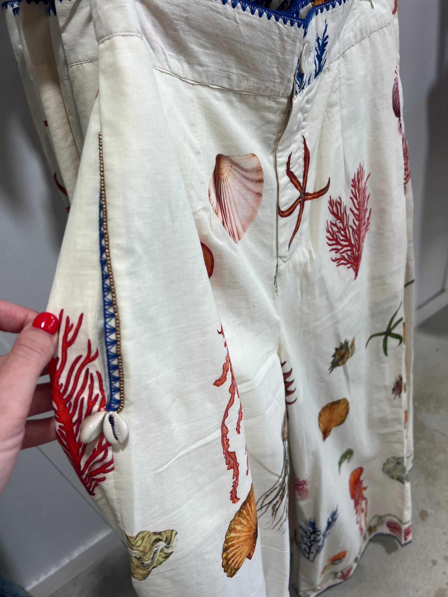 Coral Cotton Pants