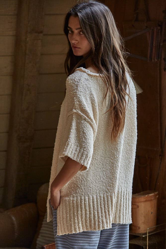Short Sleeve Natural Pullover