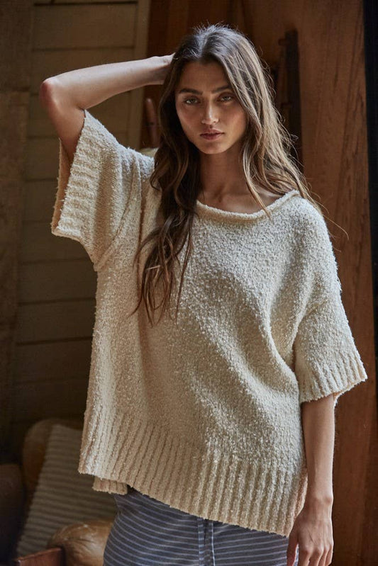 Short Sleeve Natural Pullover