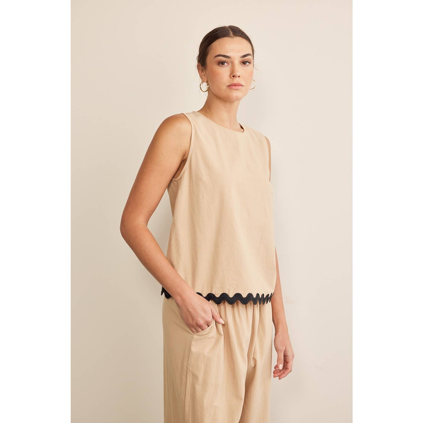 Ric Rac Sleeveless Top