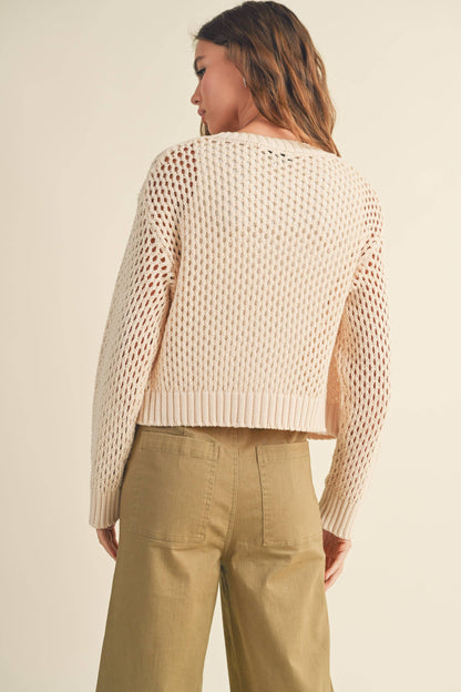 Lena Crochet Button Down