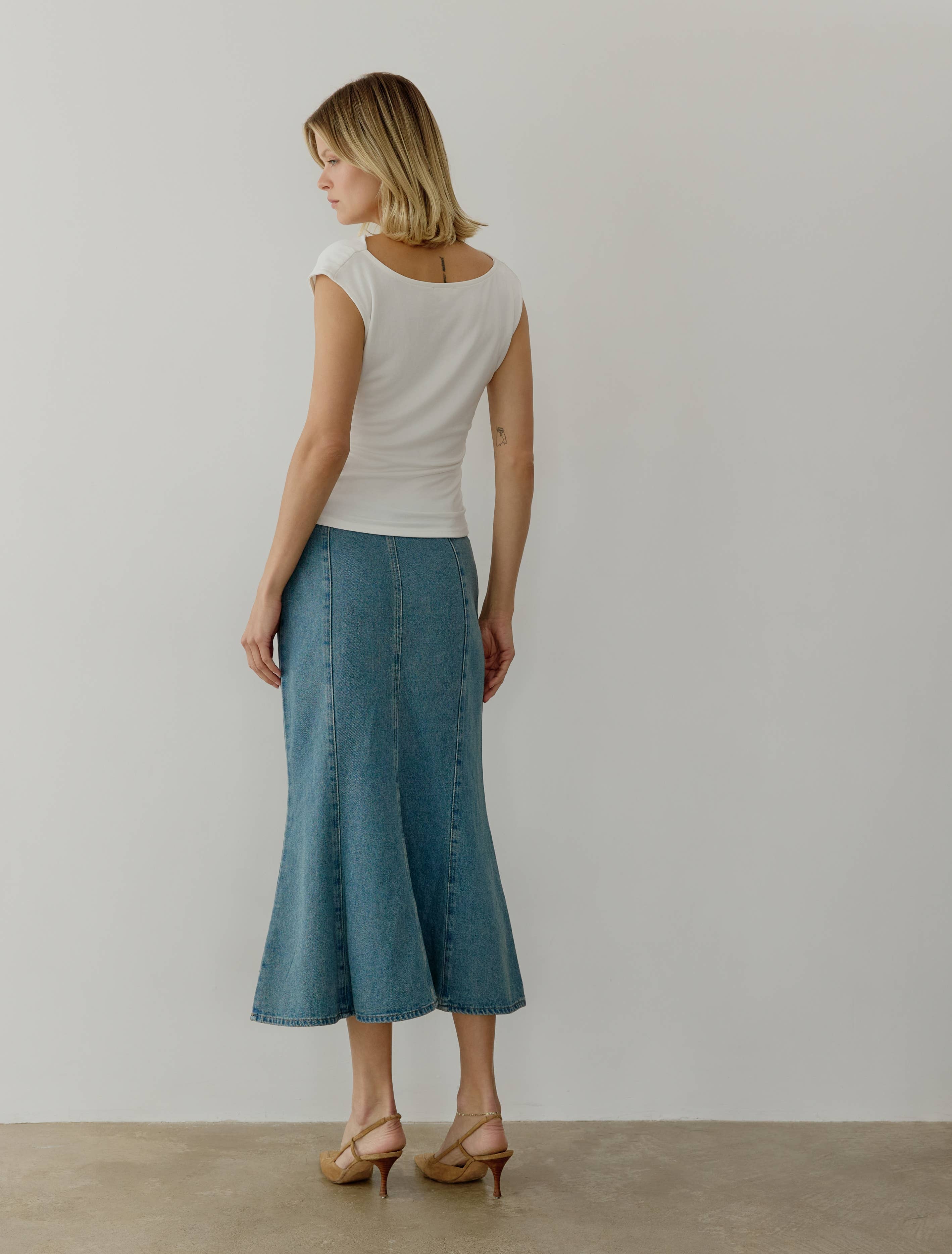 Aeris Mermaid Denim Skirt