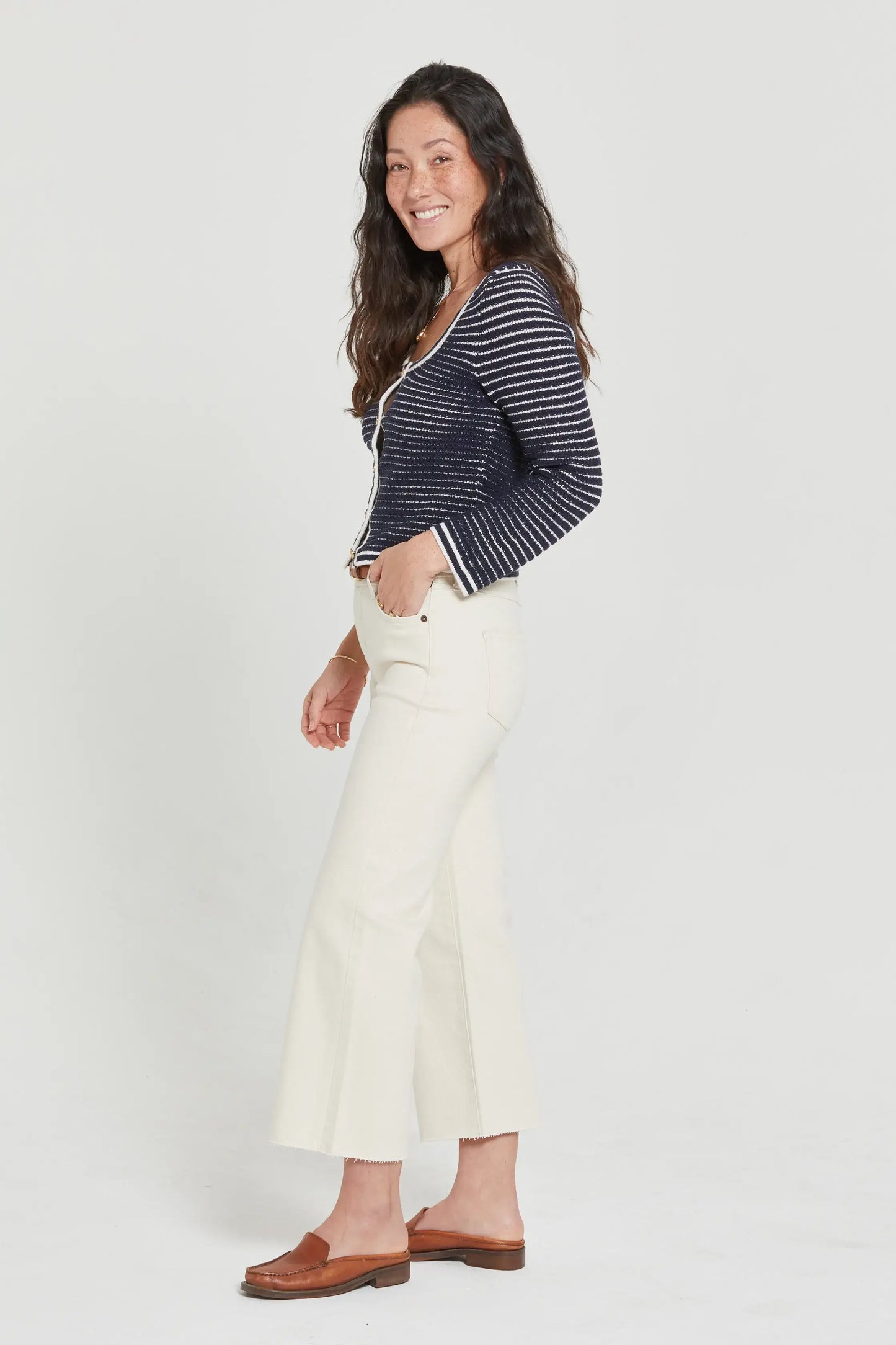 Aberdeen High Rise Ecru Jean