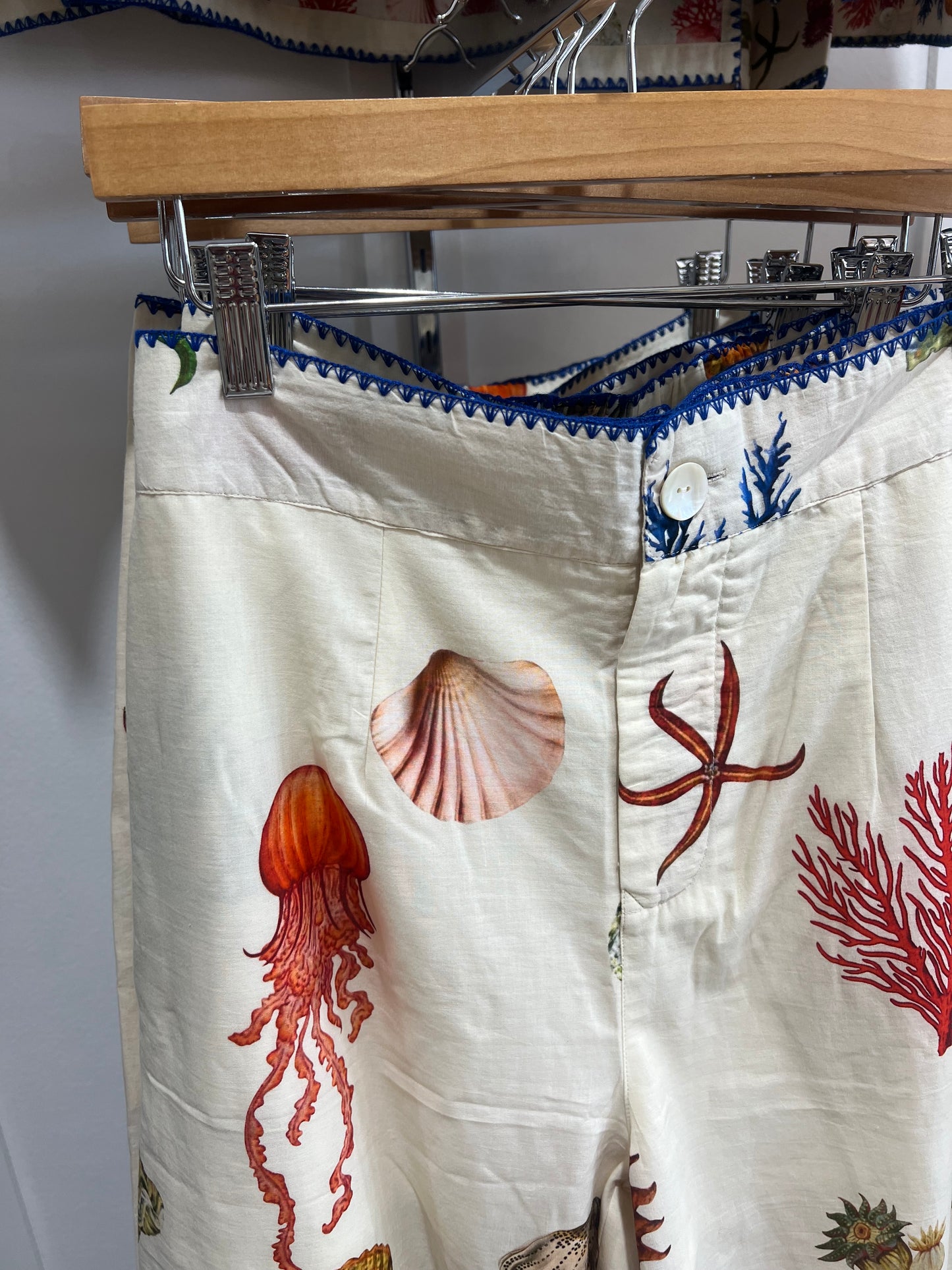 Coral Cotton Pants