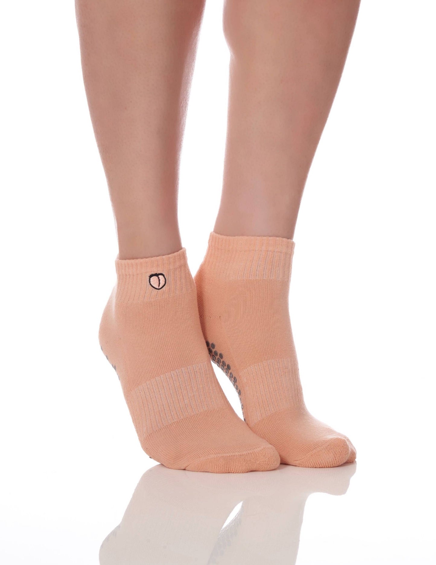 Harlow Grip Sock - Peach