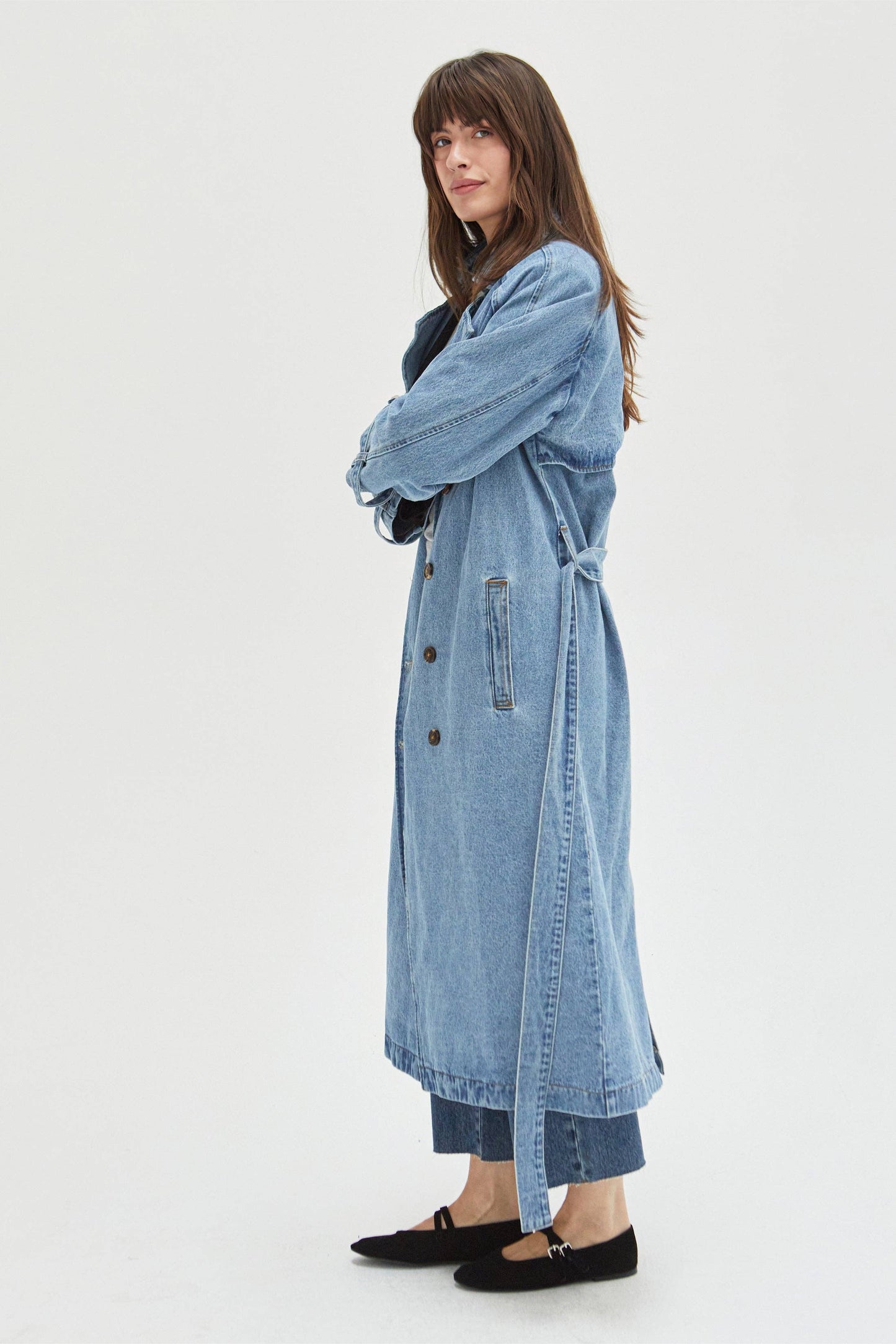 Ryland Denim Trench Coat
