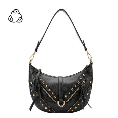 Maeve Black Recycled Vegan Shoulder Bag