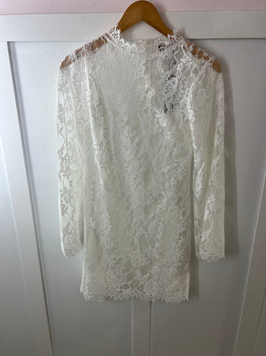 Selinna Dress - White Lace