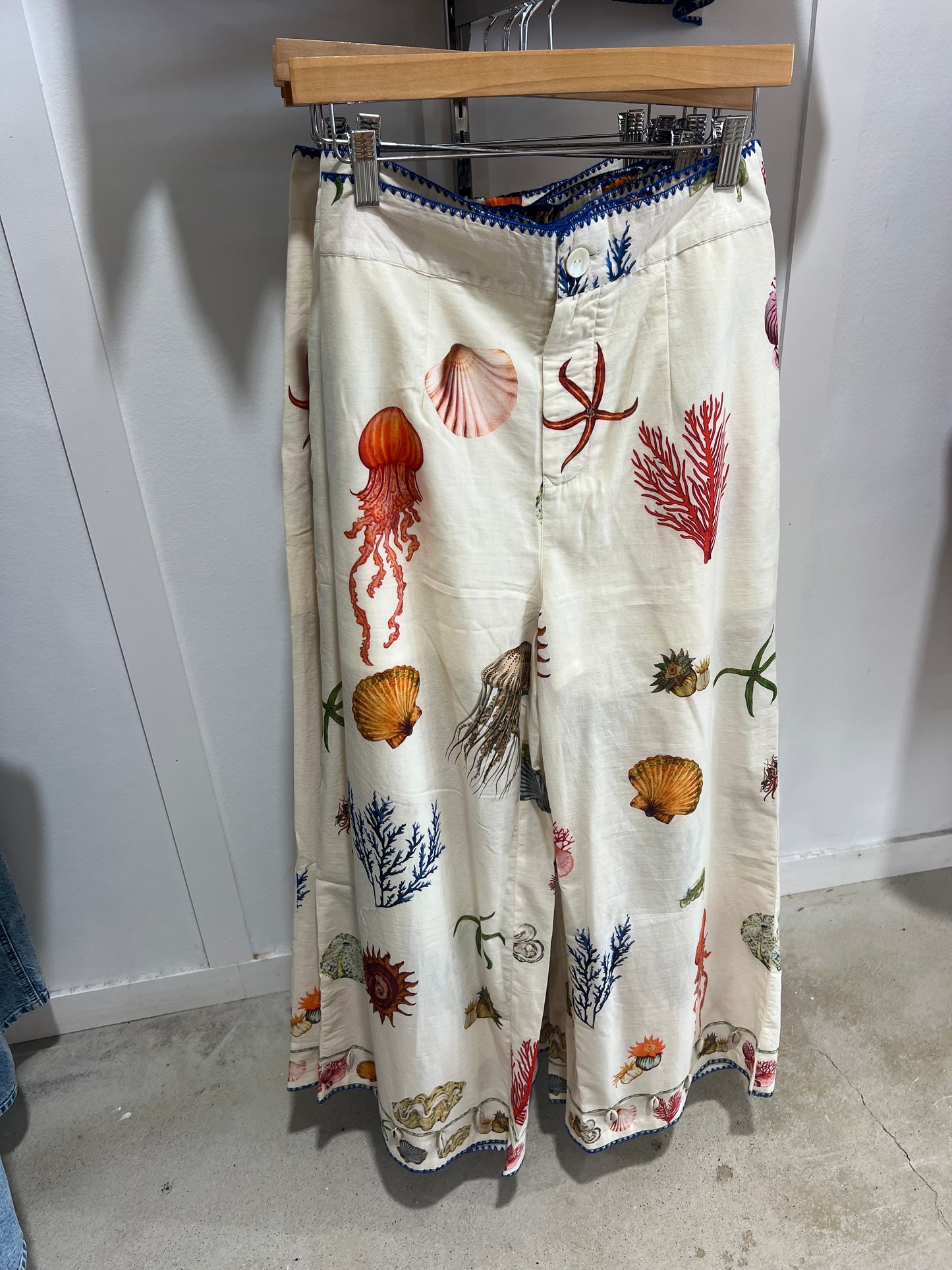 Coral Cotton Pants