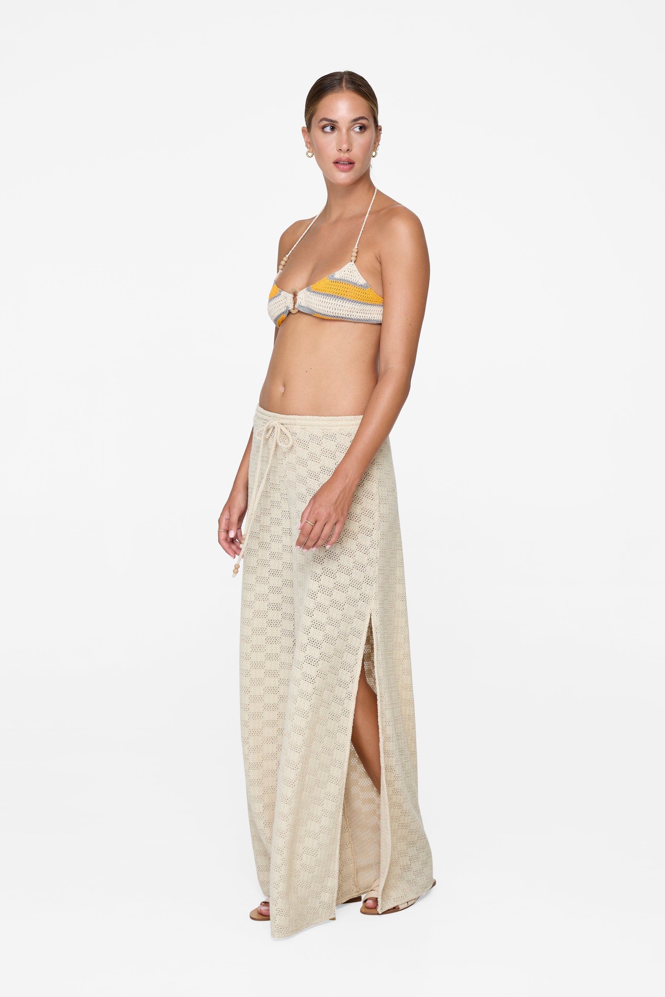 Naomi Pant - Cream Crochet