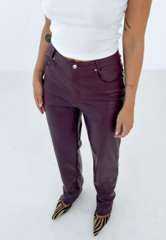 Morrison Leather Pant - Oxblood