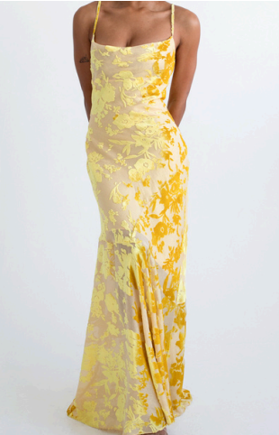 Santeria Maxi Dress - Limoncello