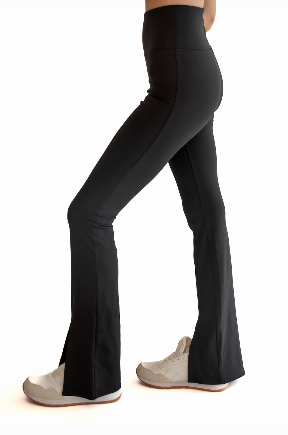 Cut Out Boot Cut Legging - Black