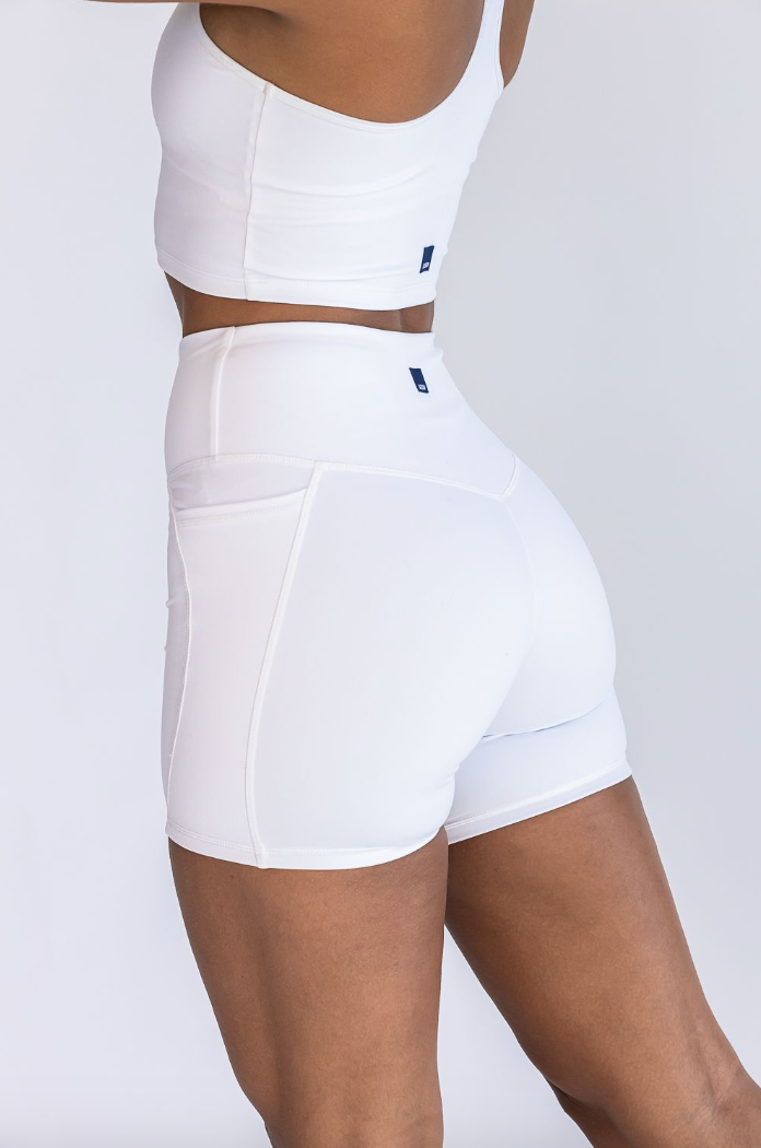 5&quot; Biker Shorts - White