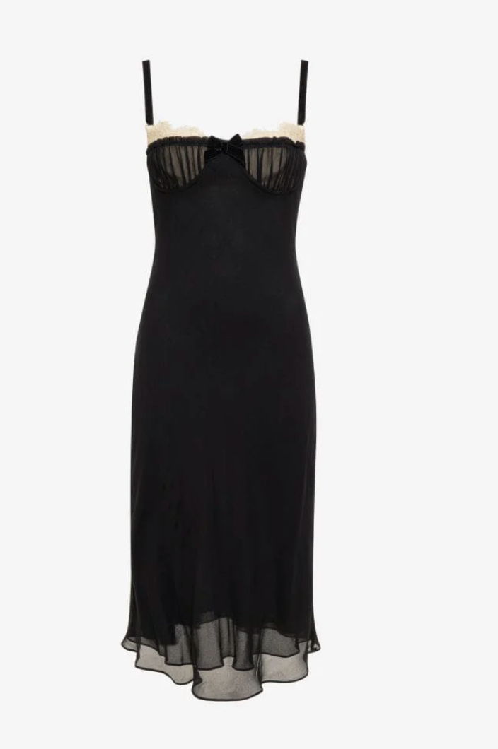 Bardot Midi Dress Black