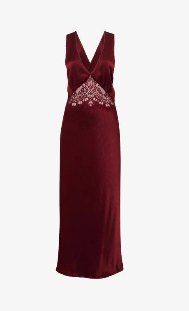 Vanity Midi Dress Merlot