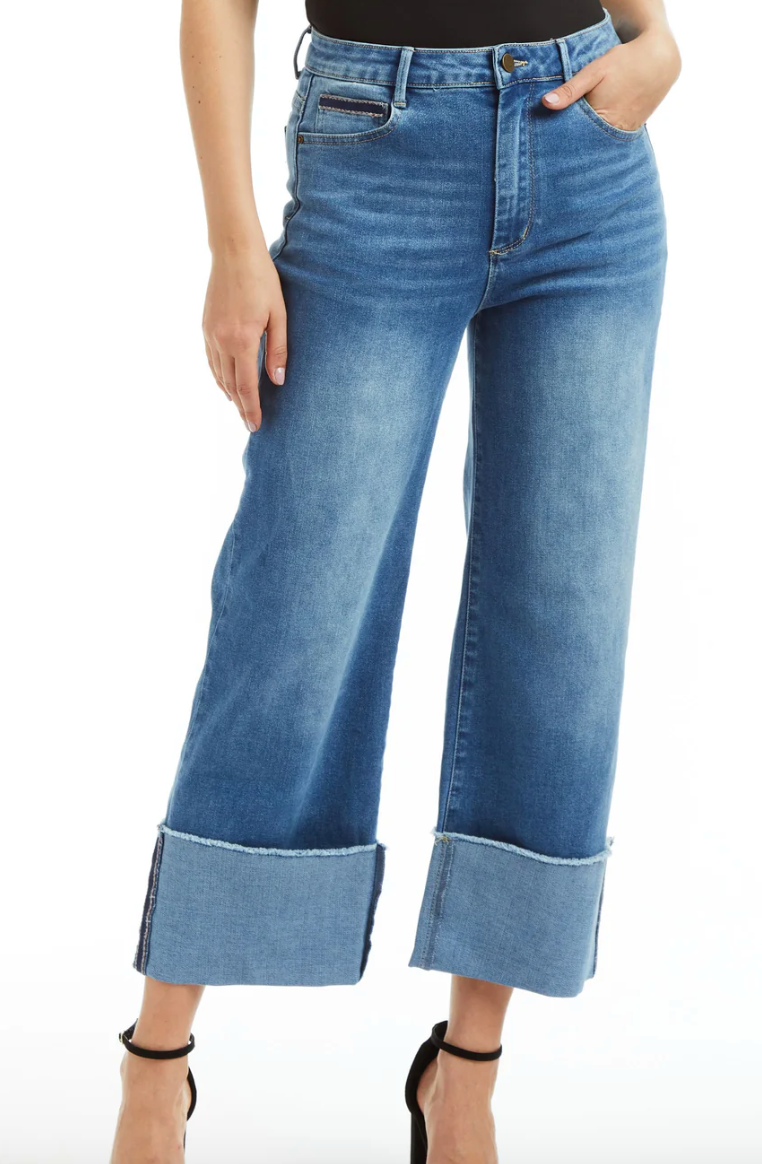 Selvege Cuff Medium Wash Jeans