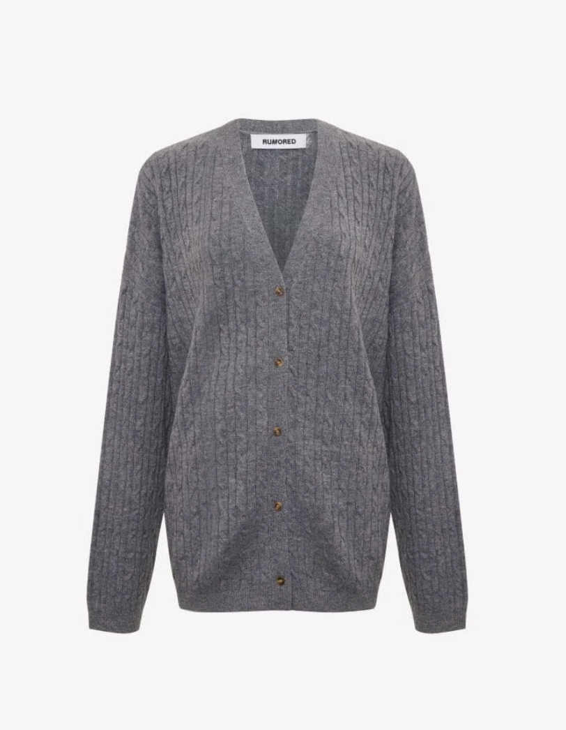 Stone Creek Cardigan - Smoke Heather