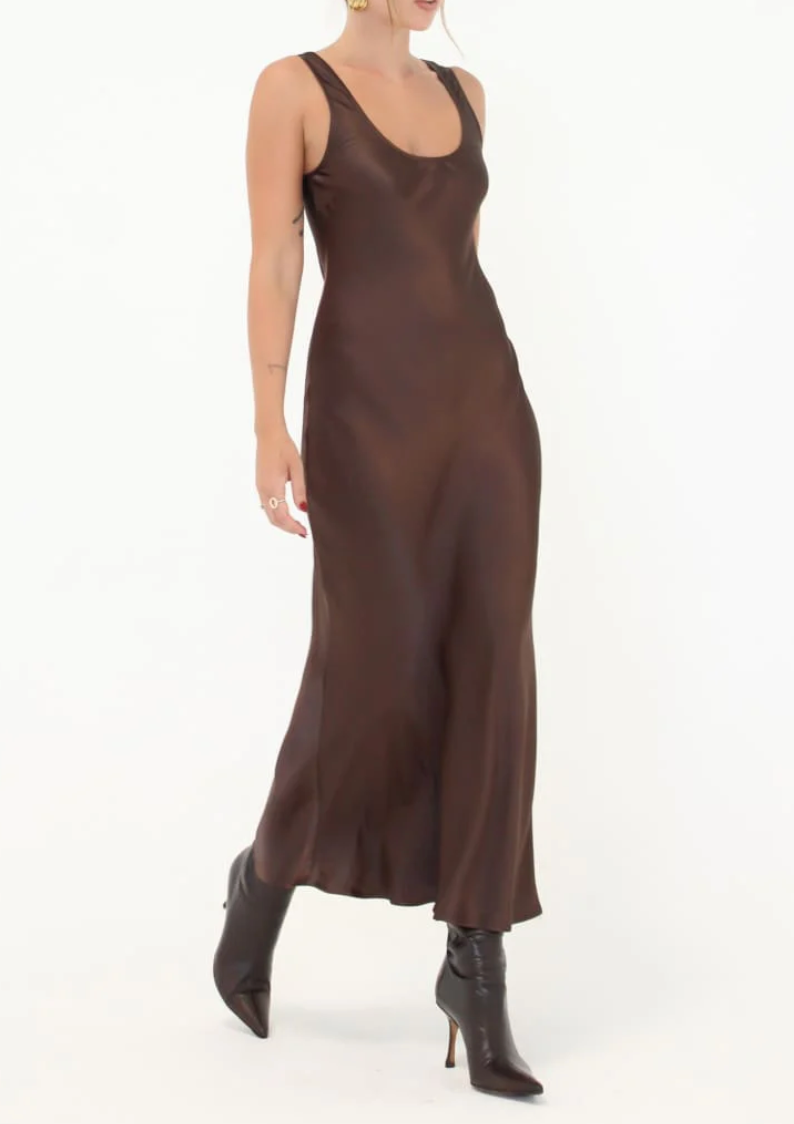 Market Midi Dress - Espresso