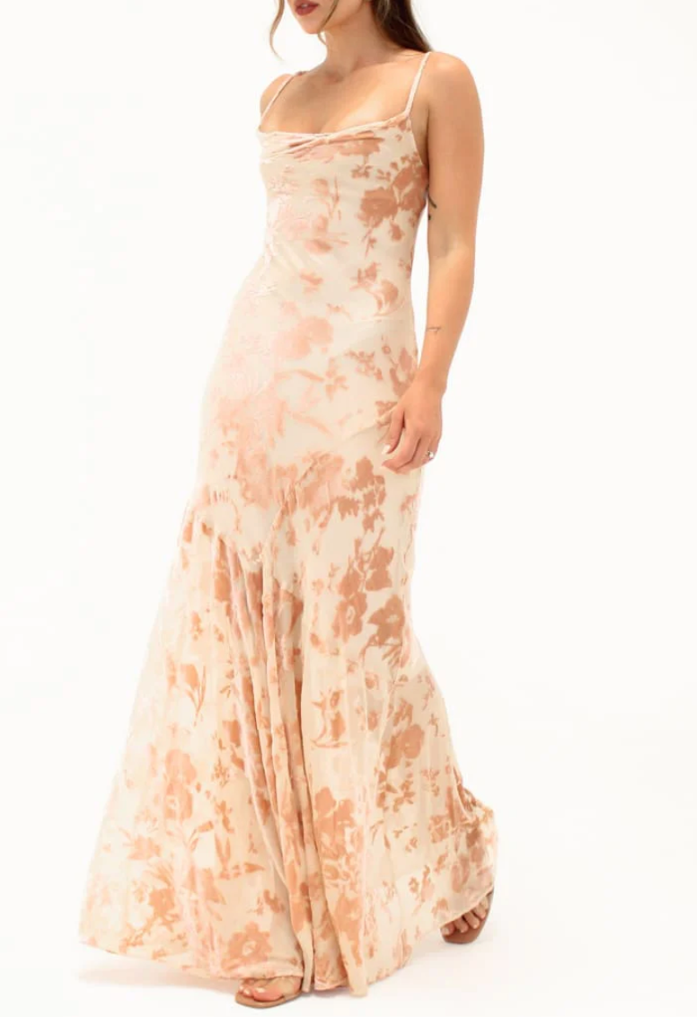 Santeria Maxi Dress - Blush