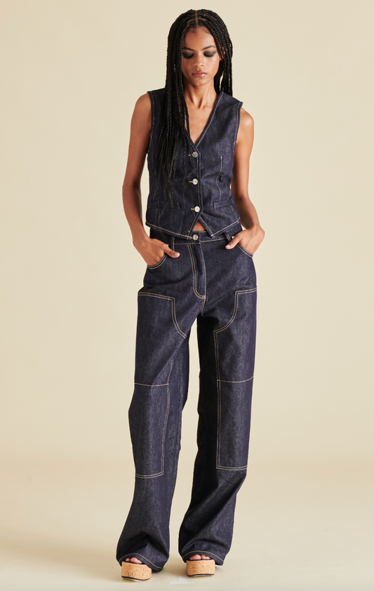 Ashyla Pant - Dark Indigo