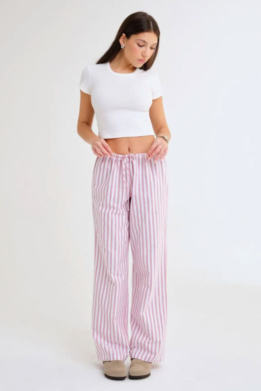 Easy Drawstring Pant - Cupid Stripe