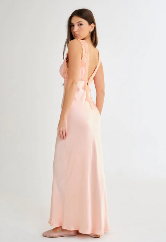 Venice Maxi Dress - Rose Gold