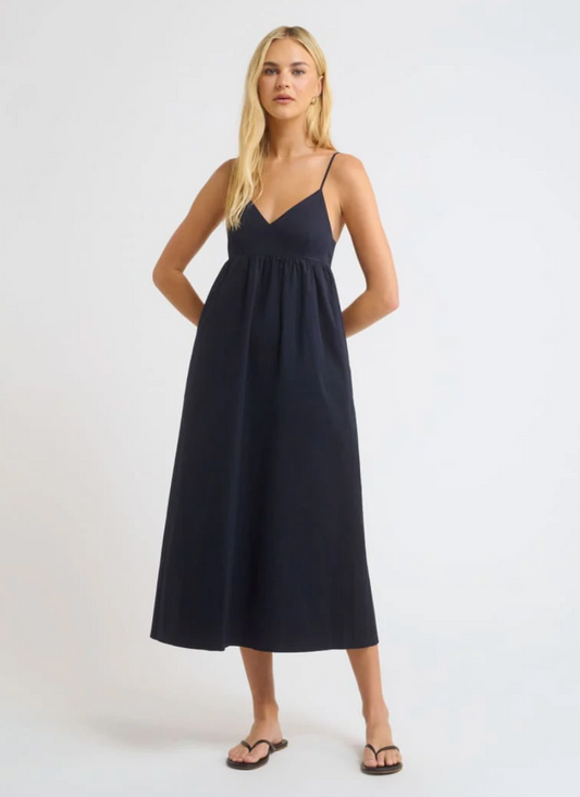 Everyday Midi Dress - Navy