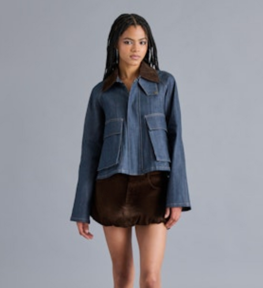 Justina Jacket - Deep Indigo