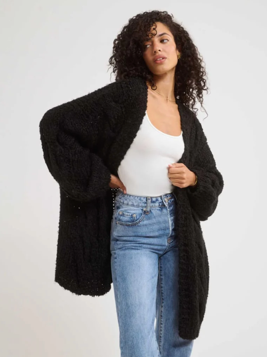 Aspen Cardigan - Black
