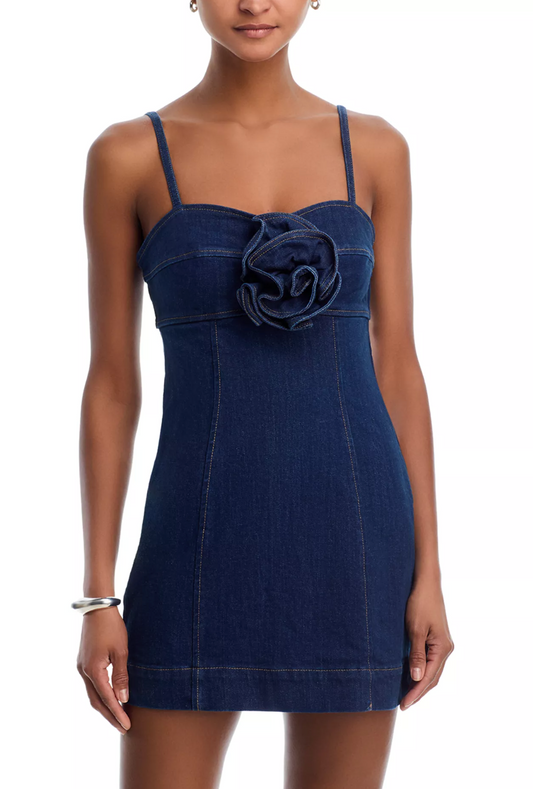Peony Dress - Dark Denim