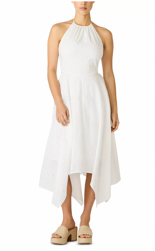 Dalina Dress - Birch White