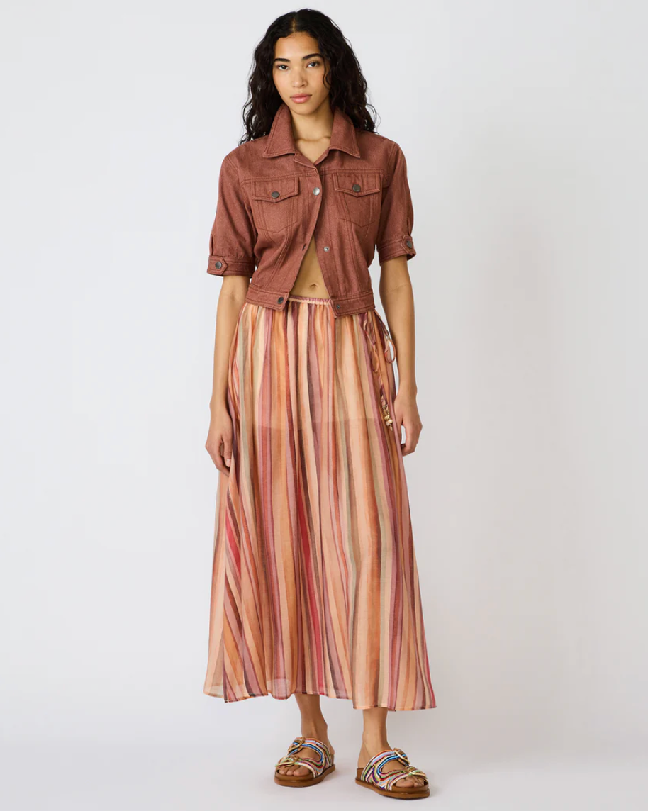 Shilloh Skirt - Multi Stripe