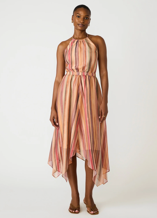 Dalina Dress - Multi Stripe