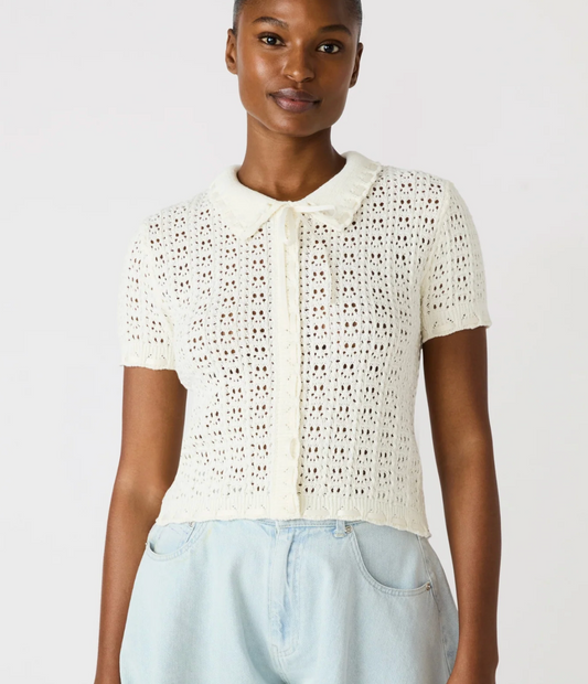 Acada Sweater Top - Cream