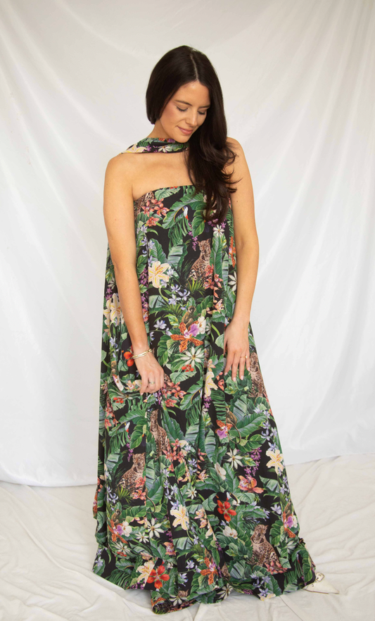 Tinsley Tube Dress - Jungle Mirage